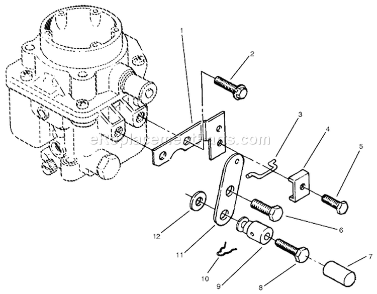Page F Diagram and Parts List for 73422 7900001-7999999 - 1997 Toro Lawn Tractor
