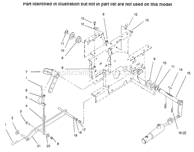 Page Y Diagram and Parts List for 73423 6900001-6999999 - 1996 Toro Lawn Tractor