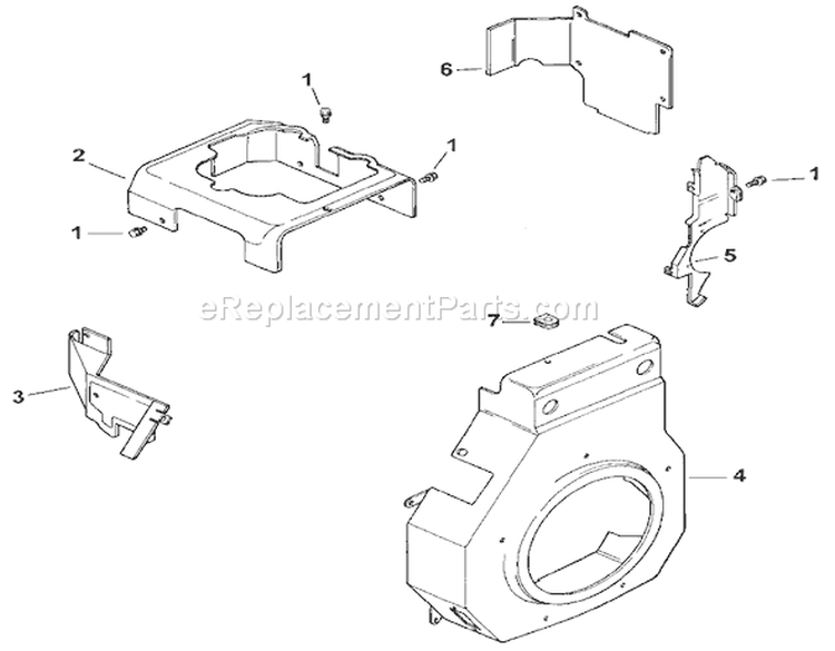 Blower Housing & Baffles Diagram and Parts List for 73429 9900001-9999999 - 1999 Toro Lawn Tractor