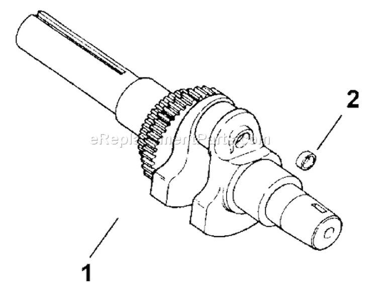 Crankshaft Diagram and Parts List for 73429 9900001-9999999 - 1999 Toro Lawn Tractor