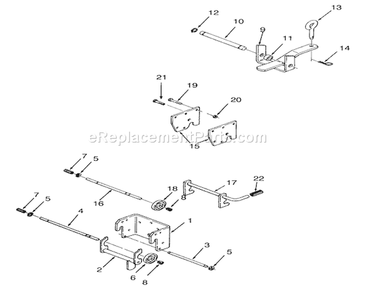 Hitches Diagram and Parts List for 73420 3900001-3999999 - 1993 Toro Lawn Tractor
