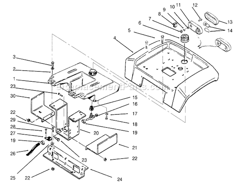 Page Q Diagram and Parts List for 73420 4900001-4999999 - 1994 Toro Lawn Tractor