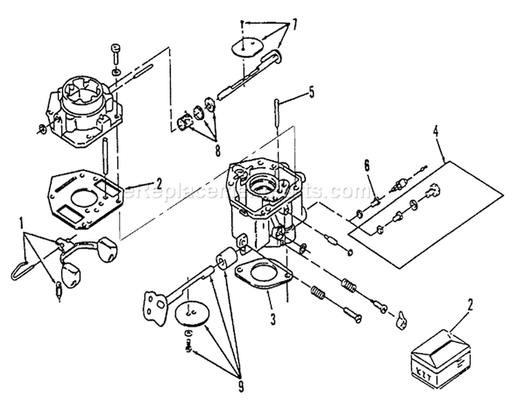 Page E Diagram and Parts List for 73420 4900001-4999999 - 1994 Toro Lawn Tractor
