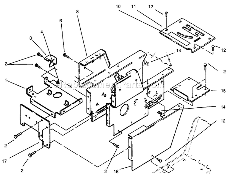 Hood Stand And Supports Diagram and Parts List for 73440 5900223-5999999 - 1995 Toro Lawn Tractor