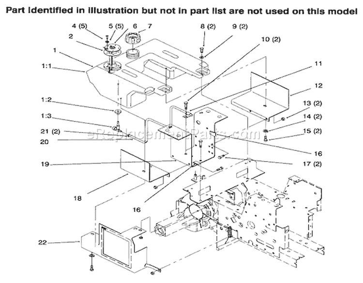Fuel Tank Diagram and Parts List for 73441 69000001-69999999 - 1996 Toro Lawn Tractor