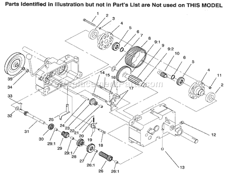 Page AF Diagram and Parts List for 73441 69000001-69999999 - 1996 Toro Lawn Tractor