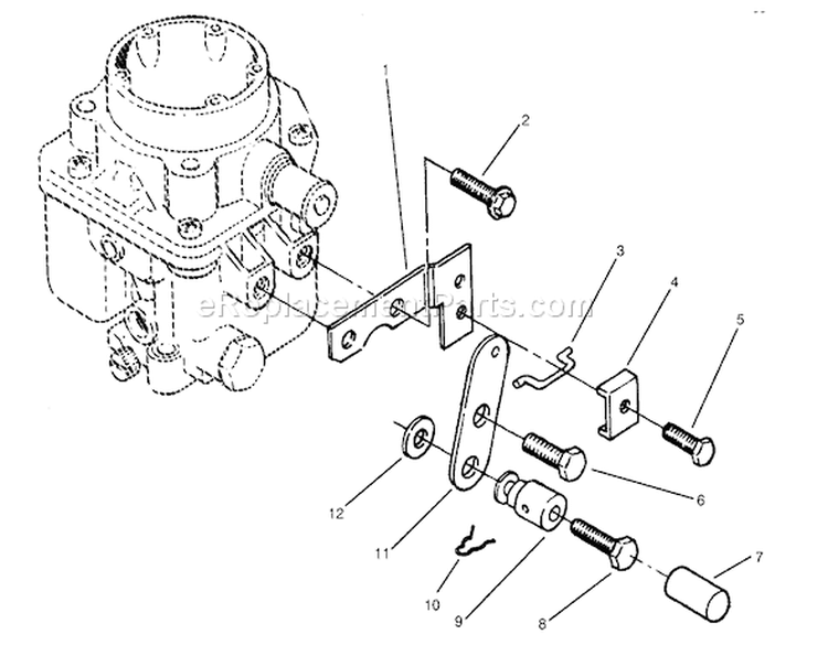 Choke Control Diagram and Parts List for 73441 7900001-7999999 - 1997 Toro Lawn Tractor
