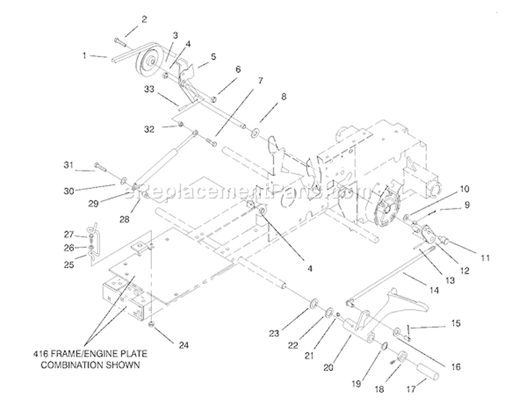 Clutch Diagram and Parts List for 73441 7900001-7999999 - 1997 Toro Lawn Tractor