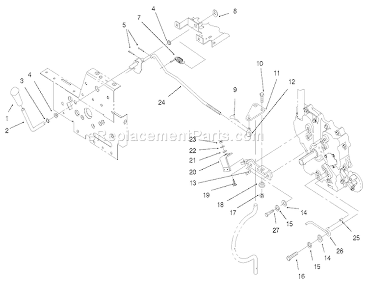 Pto Clutch System Diagram and Parts List for 73448 8900500-8999999 - 1998 Toro Lawn Tractor