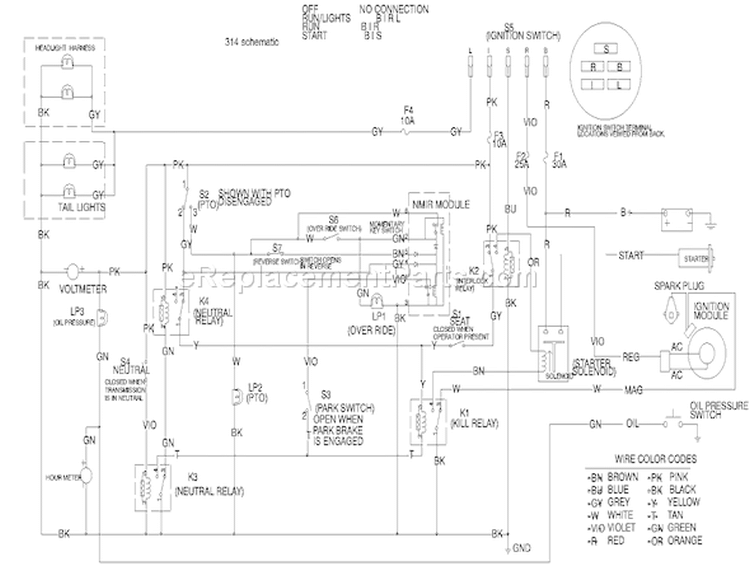 Page Q Diagram and Parts List for 73429 200000001-200999999 - 2000 Toro Lawn Tractor