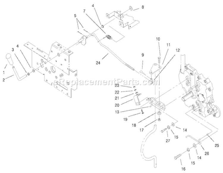 Pto Clutch System & Belt Guide Assembly Diagram and Parts List for 73449 9900001-9999999 - 1999 Toro Lawn Tractor