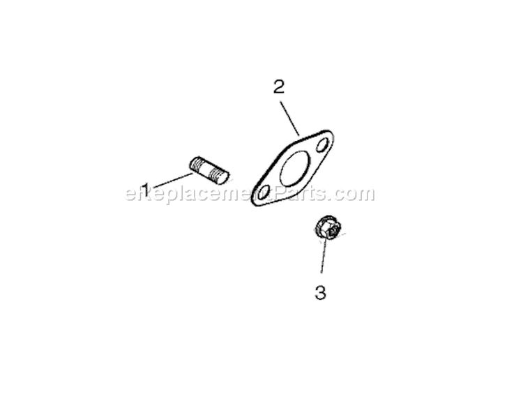 Exhaust Assembly Diagram and Parts List for 73450 220000001-220999999 - 2002 Toro Lawn Tractor