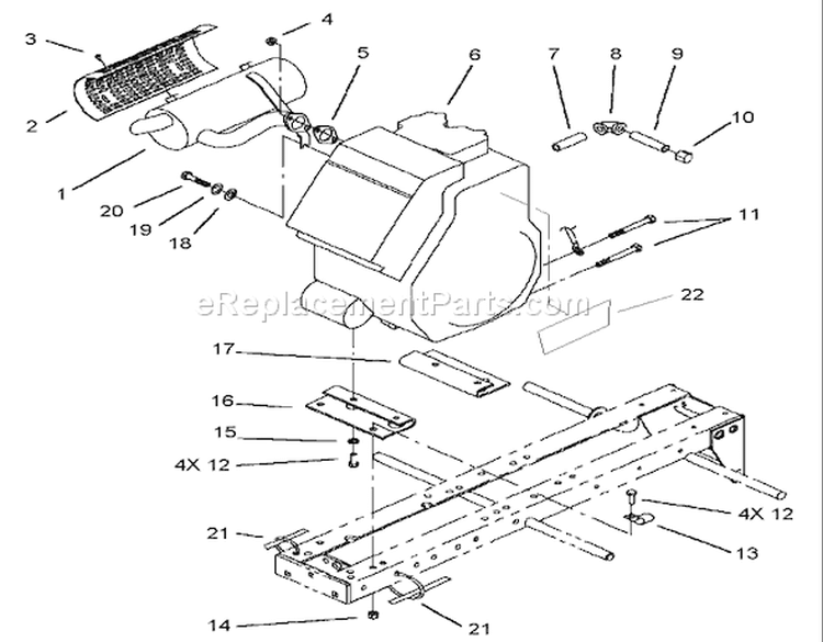 Engine Assembly Diagram and Parts List for 73450 250000001-250999999 - 2005 Toro Lawn Tractor