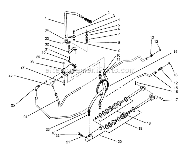 Page T Diagram and Parts List for 73501 39000001-39999999 - 1993 Toro Lawn Tractor