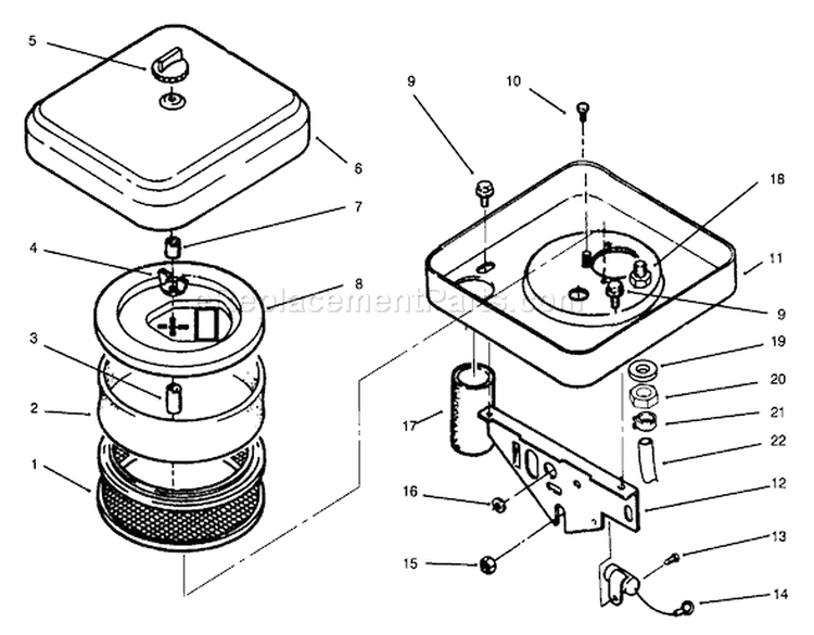 Page A Diagram and Parts List for 73501 49000001-49999999 - 1994 Toro Lawn Tractor