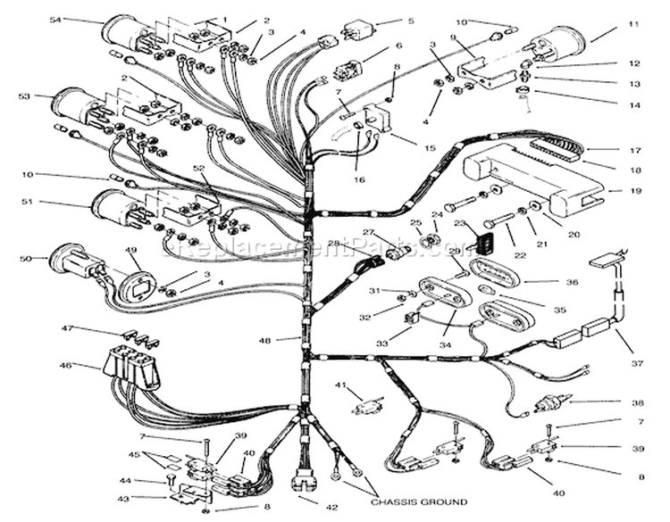 Page N Diagram and Parts List for 73501 49000001-49999999 - 1994 Toro Lawn Tractor