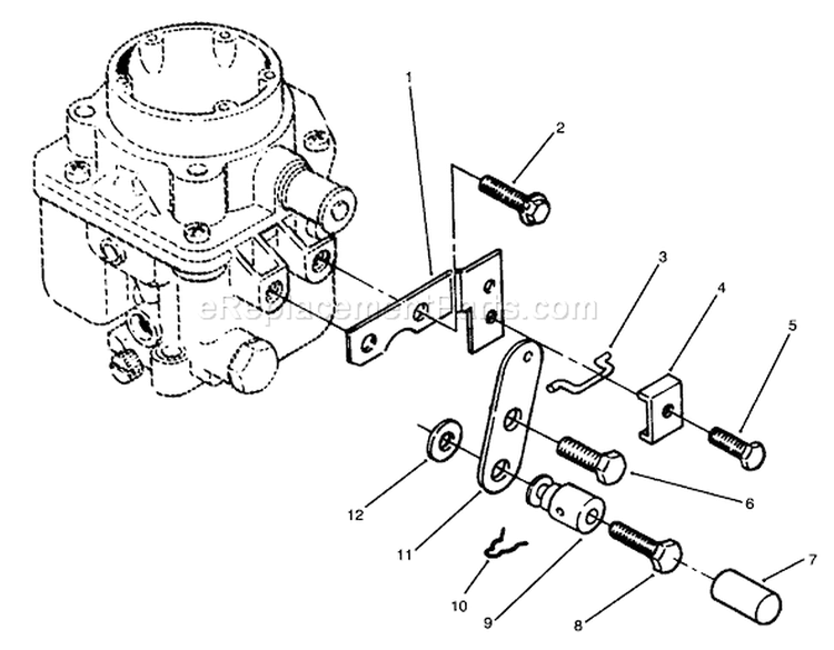 Page H Diagram and Parts List for 73501 49000001-49999999 - 1994 Toro Lawn Tractor