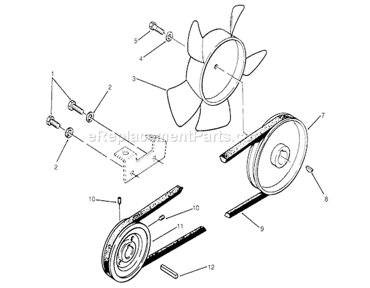 Page M Diagram and Parts List for 73501 59000412-59002868 - 1995 Toro Lawn Tractor
