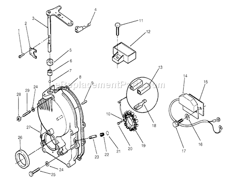 Page T Diagram and Parts List for 73501 59000412-59002868 - 1995 Toro Lawn Tractor