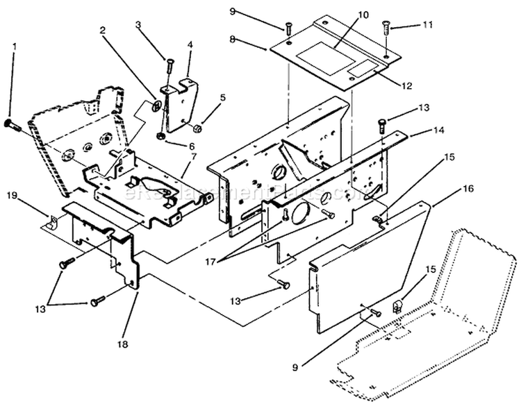 Page X Diagram and Parts List for 73501 69000001-69999999 - 1996 Toro Lawn Tractor