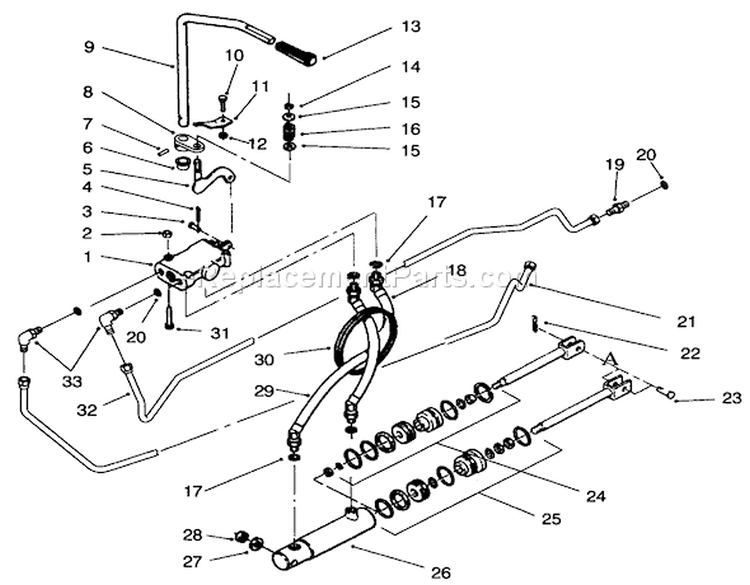 Page Y Diagram and Parts List for 73501 69000001-69999999 - 1996 Toro Lawn Tractor