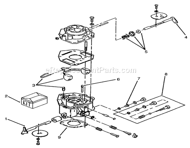 Page G Diagram and Parts List for 73501 69000001-69999999 - 1996 Toro Lawn Tractor