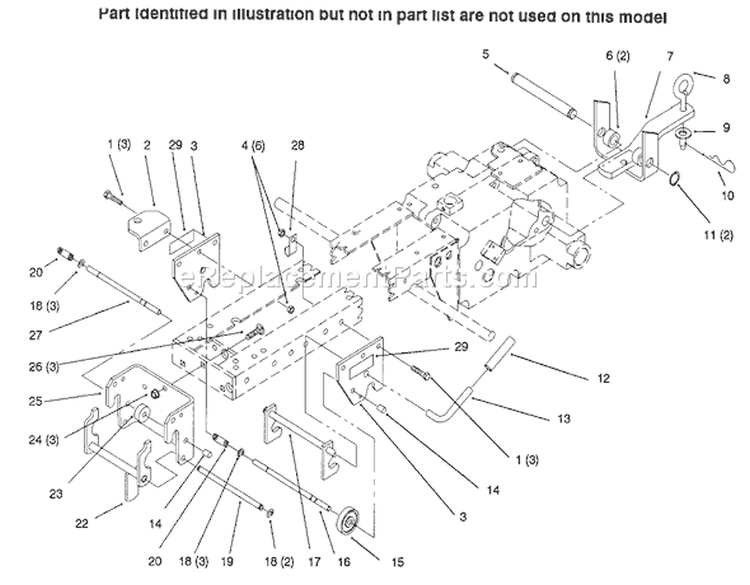 Page U Diagram and Parts List for 73502 6900001-6999999 - 1996 Toro Lawn Tractor