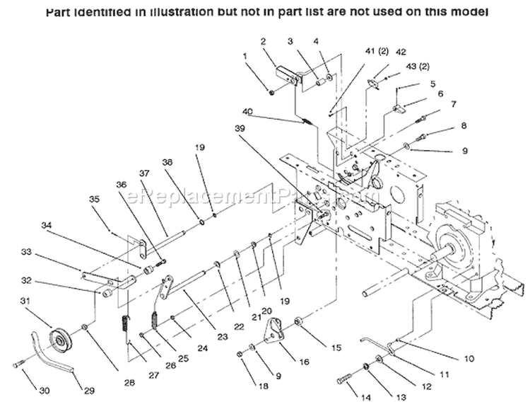 Page AA Diagram and Parts List for 73502 6900001-6999999 - 1996 Toro Lawn Tractor