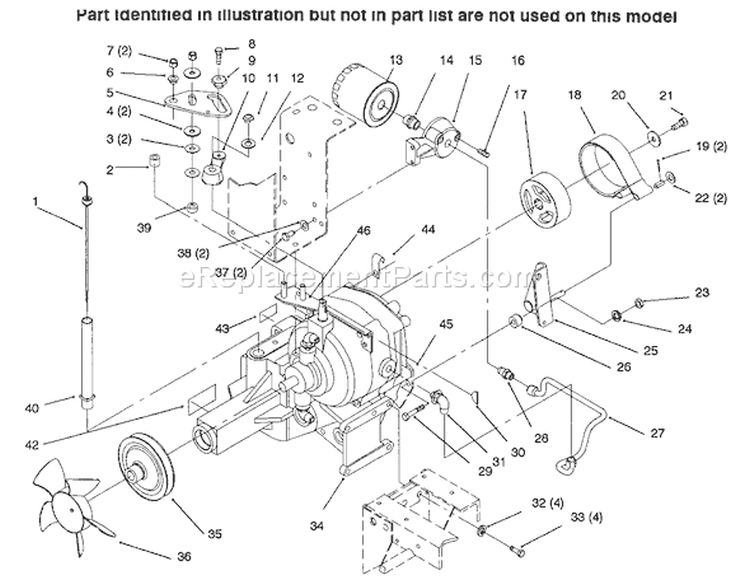 Page AL Diagram and Parts List for 73502 6900001-6999999 - 1996 Toro Lawn Tractor