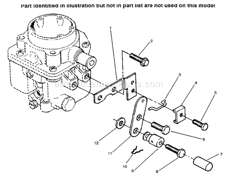Page E Diagram and Parts List for 73502 6900001-6999999 - 1996 Toro Lawn Tractor
