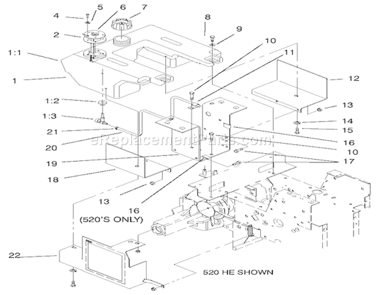 Page P Diagram and Parts List for 73502 7900001-7999999 - 1997 Toro Lawn Tractor