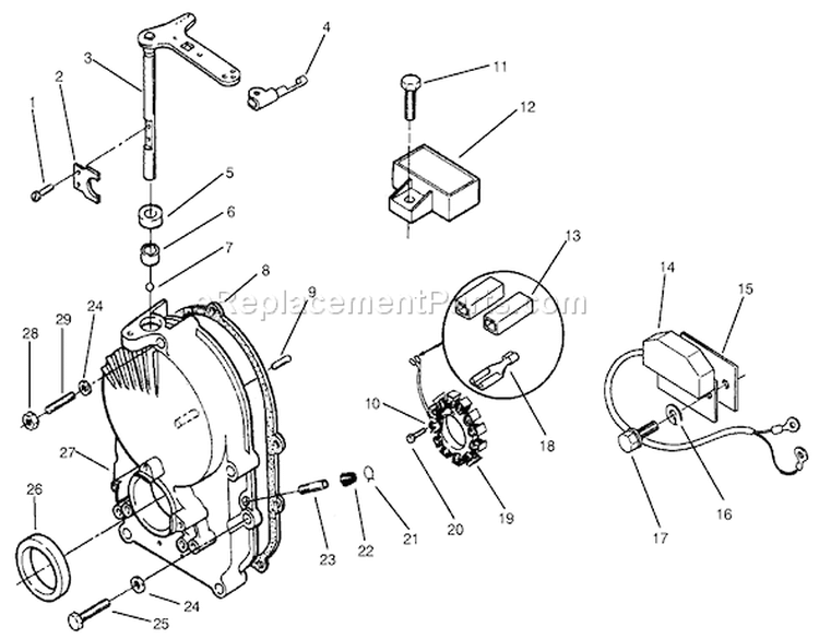 Page R Diagram and Parts List for 73502 7900001-7999999 - 1997 Toro Lawn Tractor