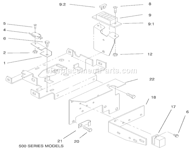 Page V Diagram and Parts List for 73502 7900001-7999999 - 1997 Toro Lawn Tractor
