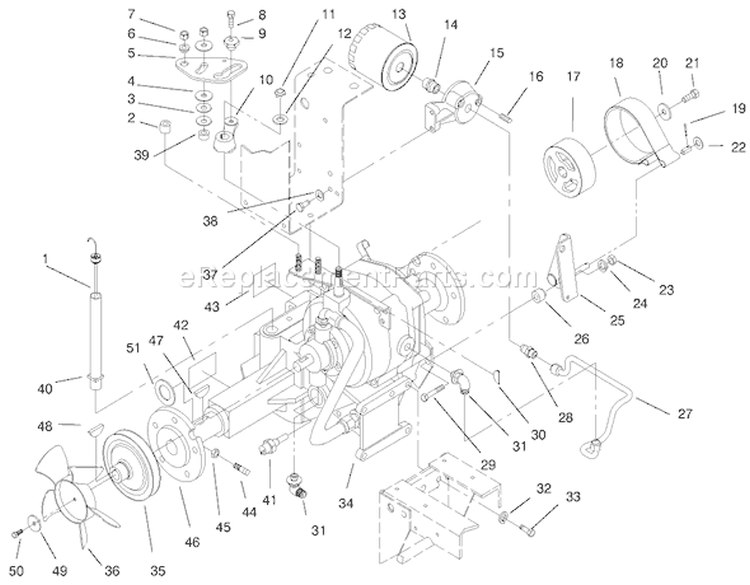 Page AL Diagram and Parts List for 73502 7900001-7999999 - 1997 Toro Lawn Tractor