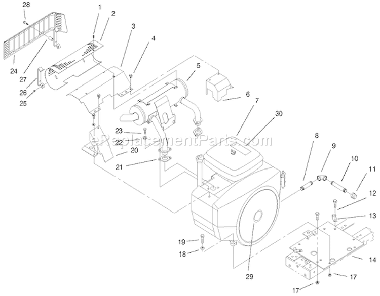 Page G Diagram and Parts List for 73502 7900001-7999999 - 1997 Toro Lawn Tractor