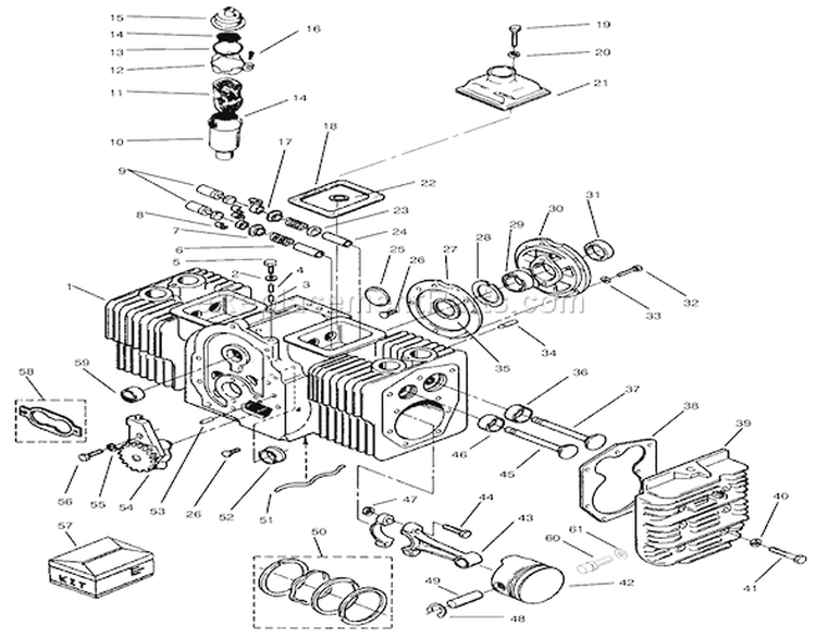 Page H Diagram and Parts List for 73502 7900001-7999999 - 1997 Toro Lawn Tractor