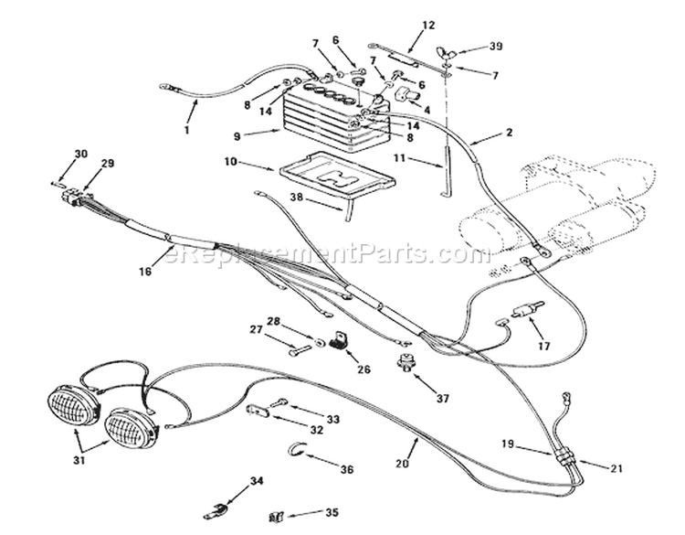 Page M Diagram and Parts List for 73520 39000001-39999999 - 1993 Toro Lawn Tractor