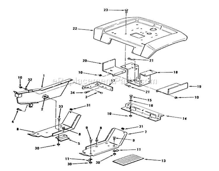 Page S Diagram and Parts List for 73520 39000001-39999999 - 1993 Toro Lawn Tractor