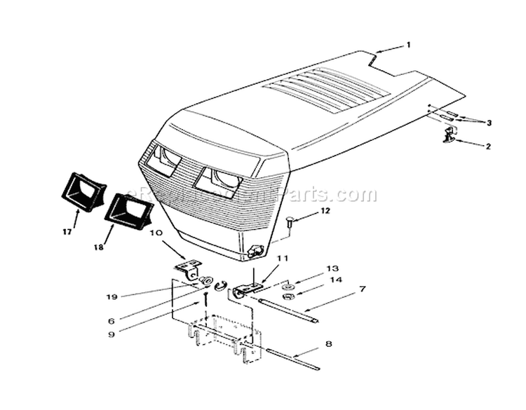 Page T Diagram and Parts List for 73520 39000001-39999999 - 1993 Toro Lawn Tractor