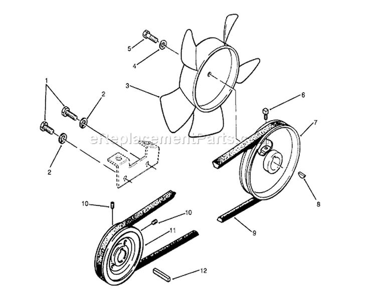 Page M Diagram and Parts List for 73520 4900001-4999999 - 1994 Toro Lawn Tractor