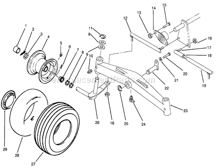 Page S Diagram and Parts List for 73520 4900001-4999999 - 1994 Toro Lawn Tractor