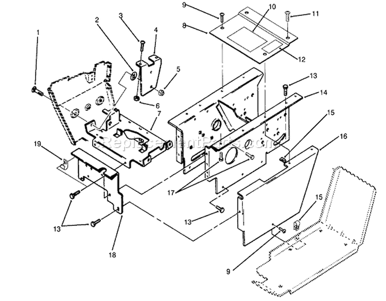 Page V Diagram and Parts List for 73520 4900001-4999999 - 1994 Toro Lawn Tractor