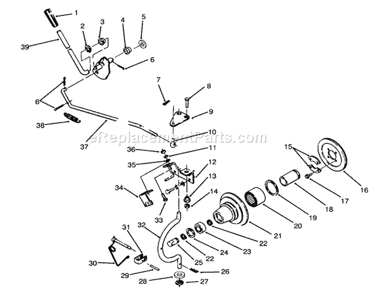 Page AD Diagram and Parts List for 73520 4900001-4999999 - 1994 Toro Lawn Tractor