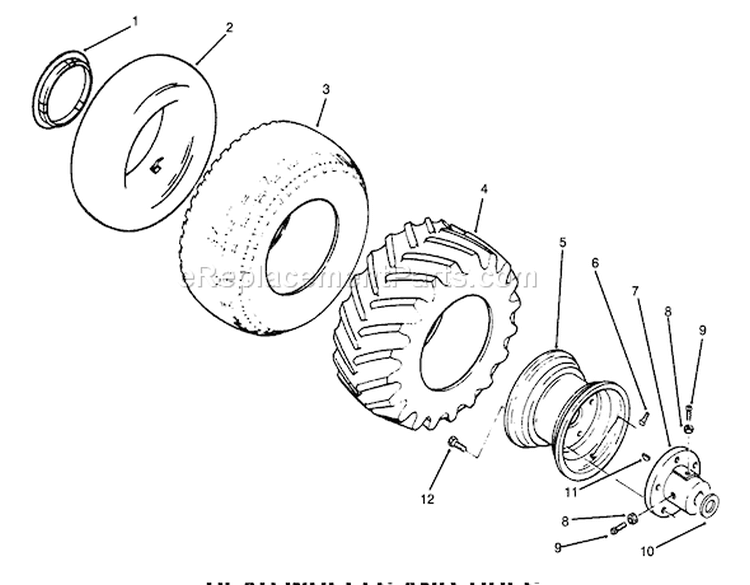 Page AF Diagram and Parts List for 73520 4900001-4999999 - 1994 Toro Lawn Tractor