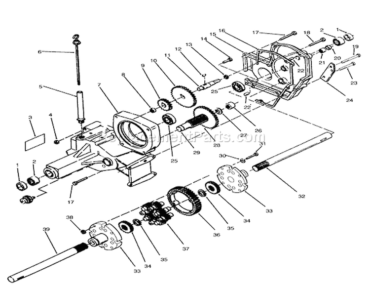 Page AJ Diagram and Parts List for 73520 4900001-4999999 - 1994 Toro Lawn Tractor