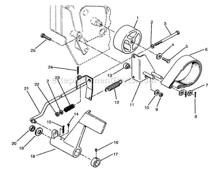 Page F Diagram and Parts List for 73520 4900001-4999999 - 1994 Toro Lawn Tractor