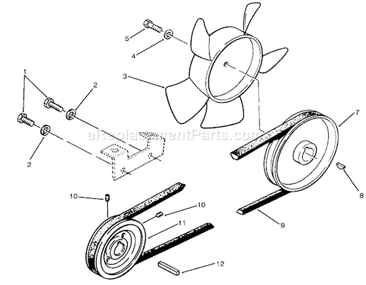 Page M Diagram and Parts List for 73520 5900001-5900177 - 1995 Toro Lawn Tractor