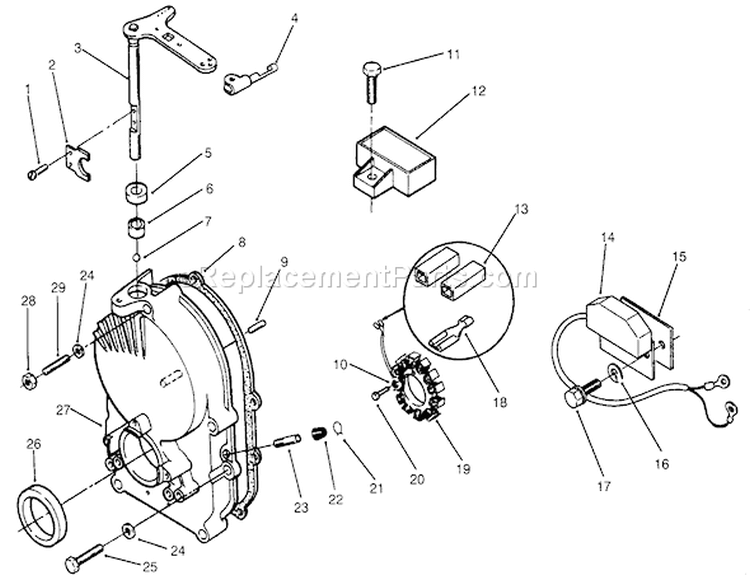 Page T Diagram and Parts List for 73520 5900001-5900177 - 1995 Toro Lawn Tractor
