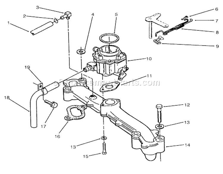 Page AA Diagram and Parts List for 73520 5900001-5900177 - 1995 Toro Lawn Tractor