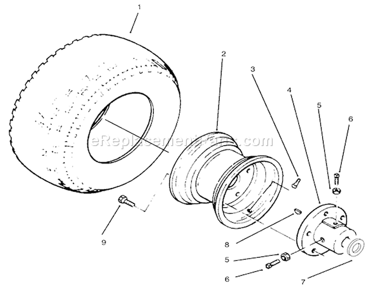 Page AF Diagram and Parts List for 73520 5900001-5900177 - 1995 Toro Lawn Tractor